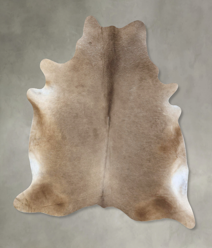 Champagne XX-Large Brazilian Cowhide Rug 7'8"H x 6'7"W #B19015 by Hudson Hides