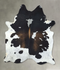 Chocolate and White XX-Large Brazilian Cowhide Rug 8'7