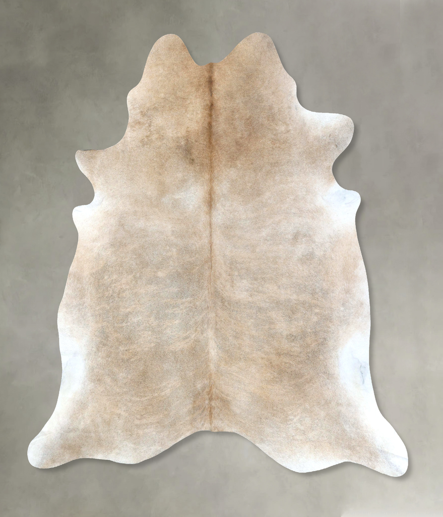 Light Caramel XX-Large Brazilian Cowhide Rug 8'0"H x 7'1"W #B19023 by Hudson Hides