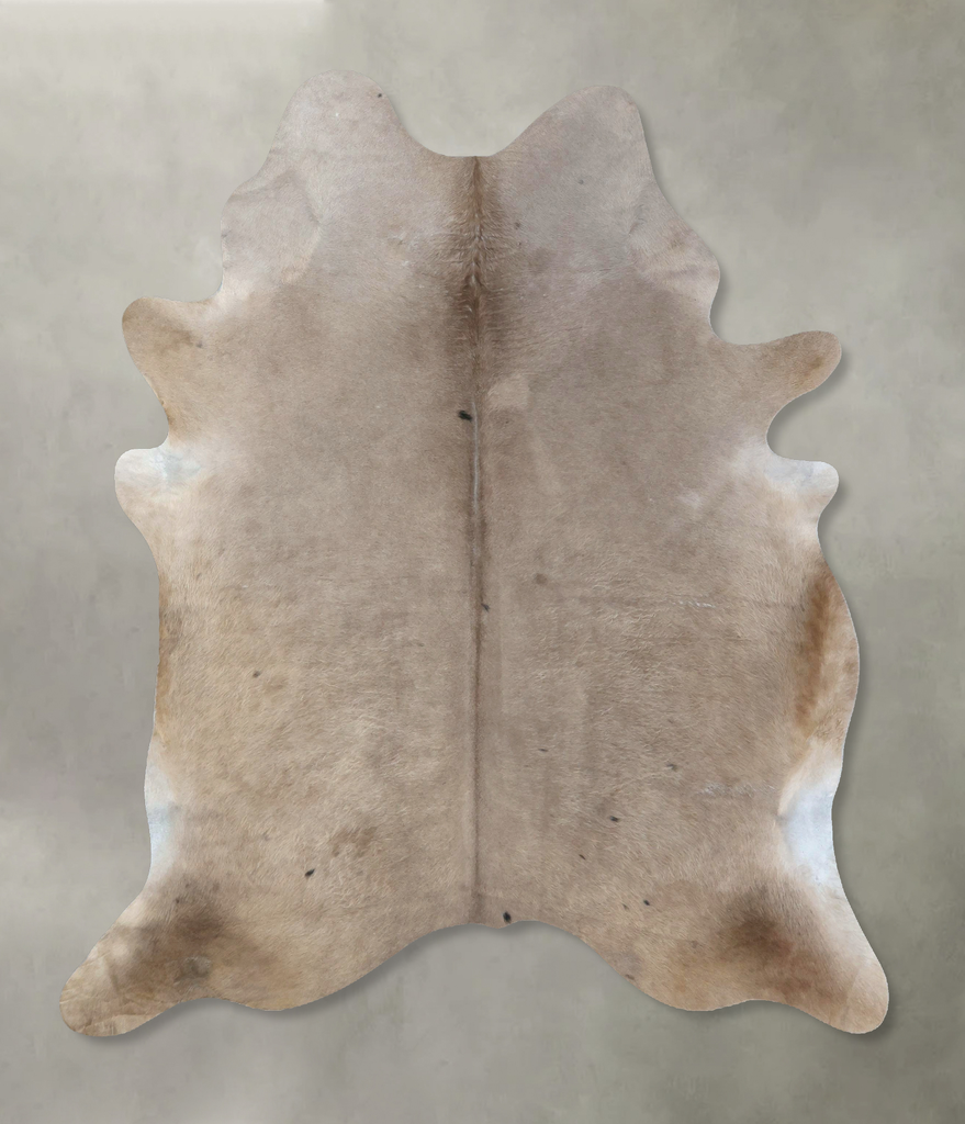 Champagne X-Large Brazilian Cowhide Rug 7'2"H x 5'11"W #B19028 by Hudson Hides