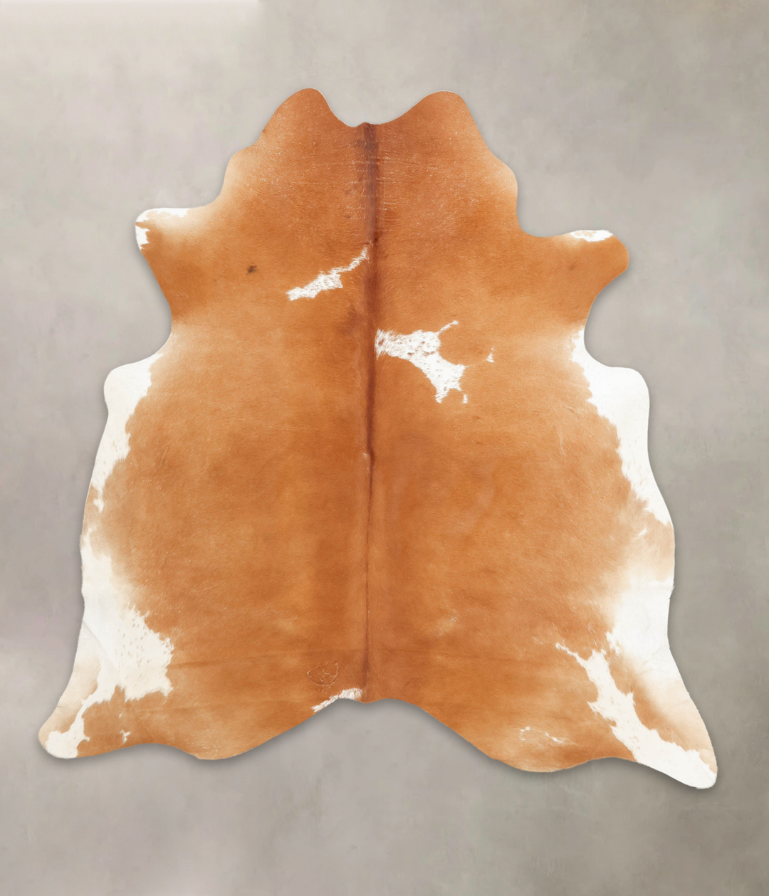 Brown and White Regular X-Large Brazilian Cowhide Rug 6'8"H x 6'4"W #B