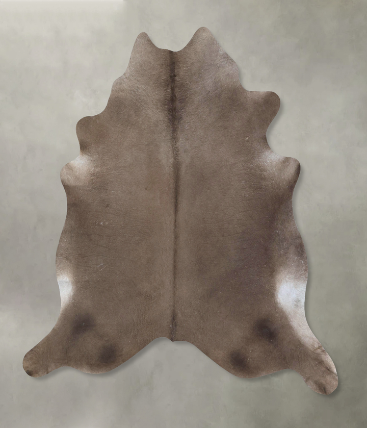 Taupe XX-Large Brazilian Cowhide Rug 7'4"H x 7'0"W #B19030 by Hudson Hides