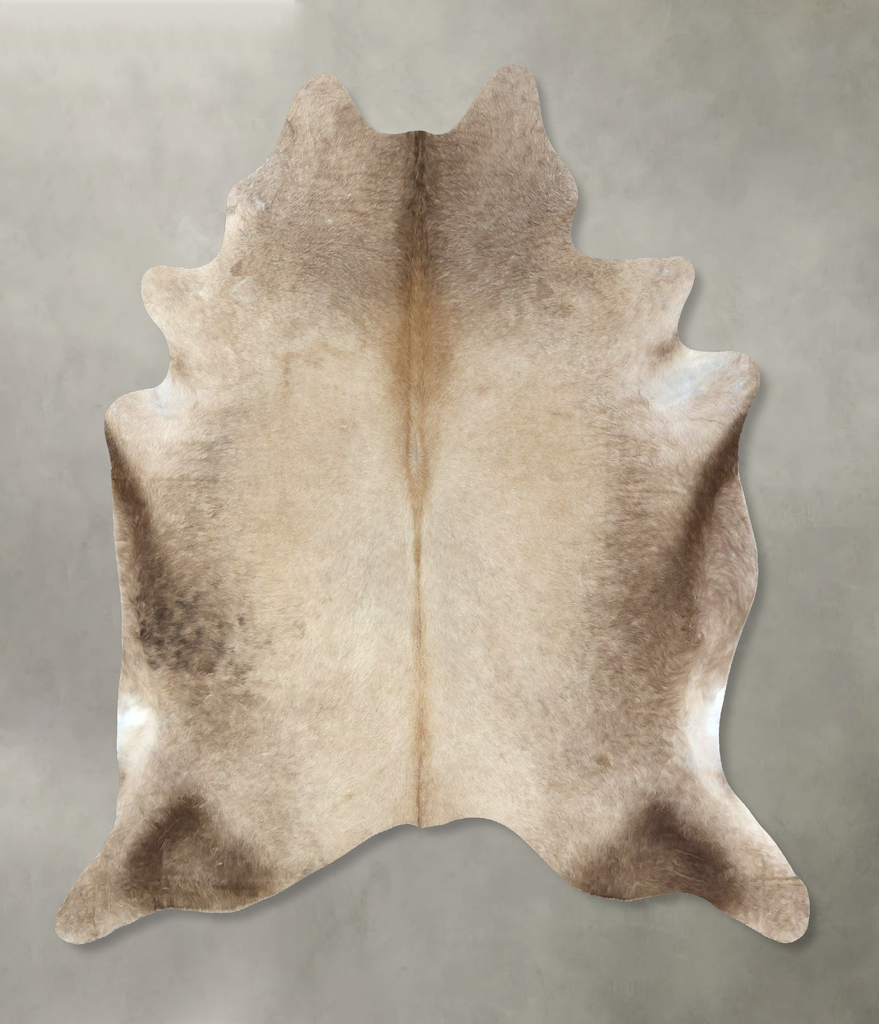 Champagne X-Large Brazilian Cowhide Rug 7'4"H x 6'5"W #B19032 by Hudson Hides