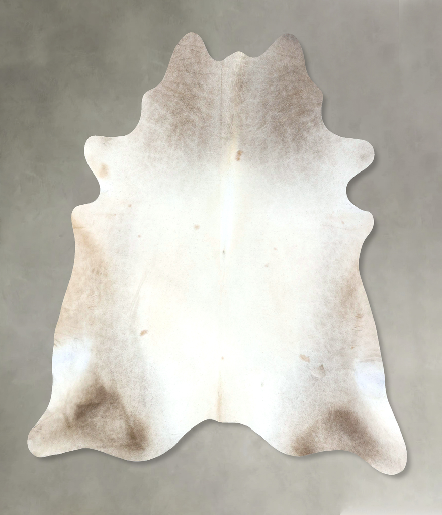 Champagne XX-Large Brazilian Cowhide Rug 7'8"H x 7'2"W #B19036 by Hudson Hides
