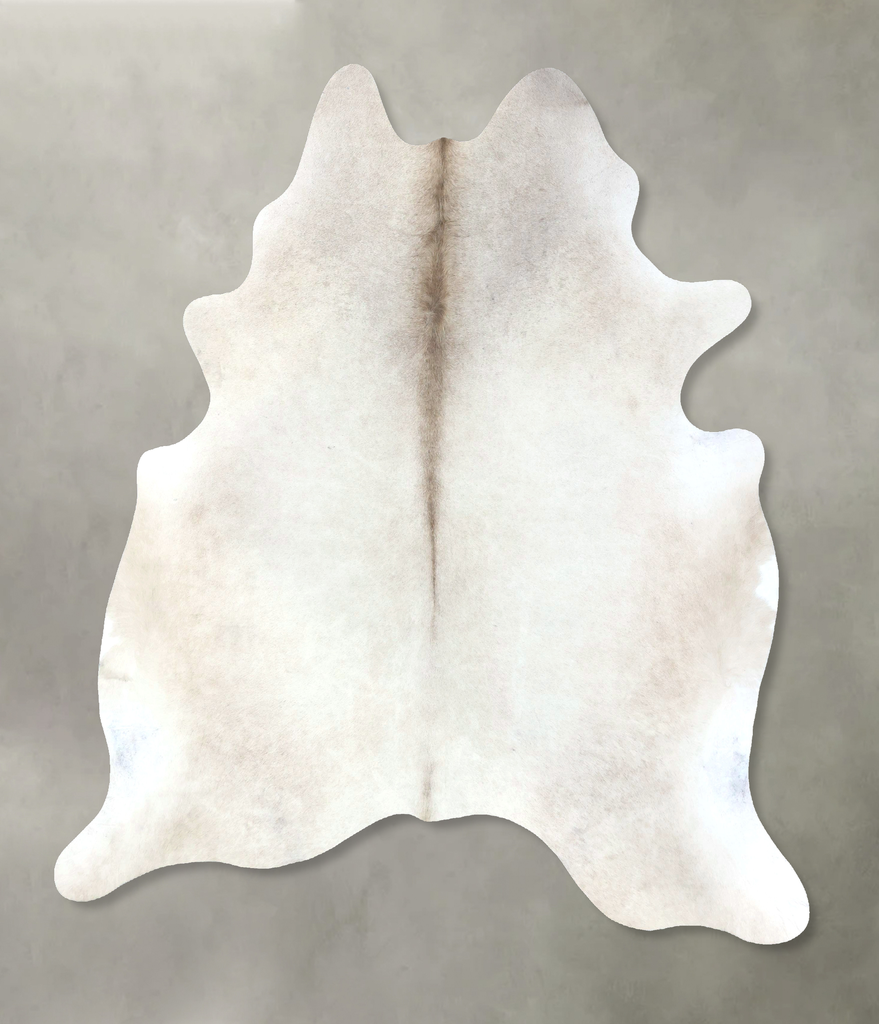 Champagne X-Large Brazilian Cowhide Rug 7'5"H x 6'7"W #B19037 by Hudson Hides