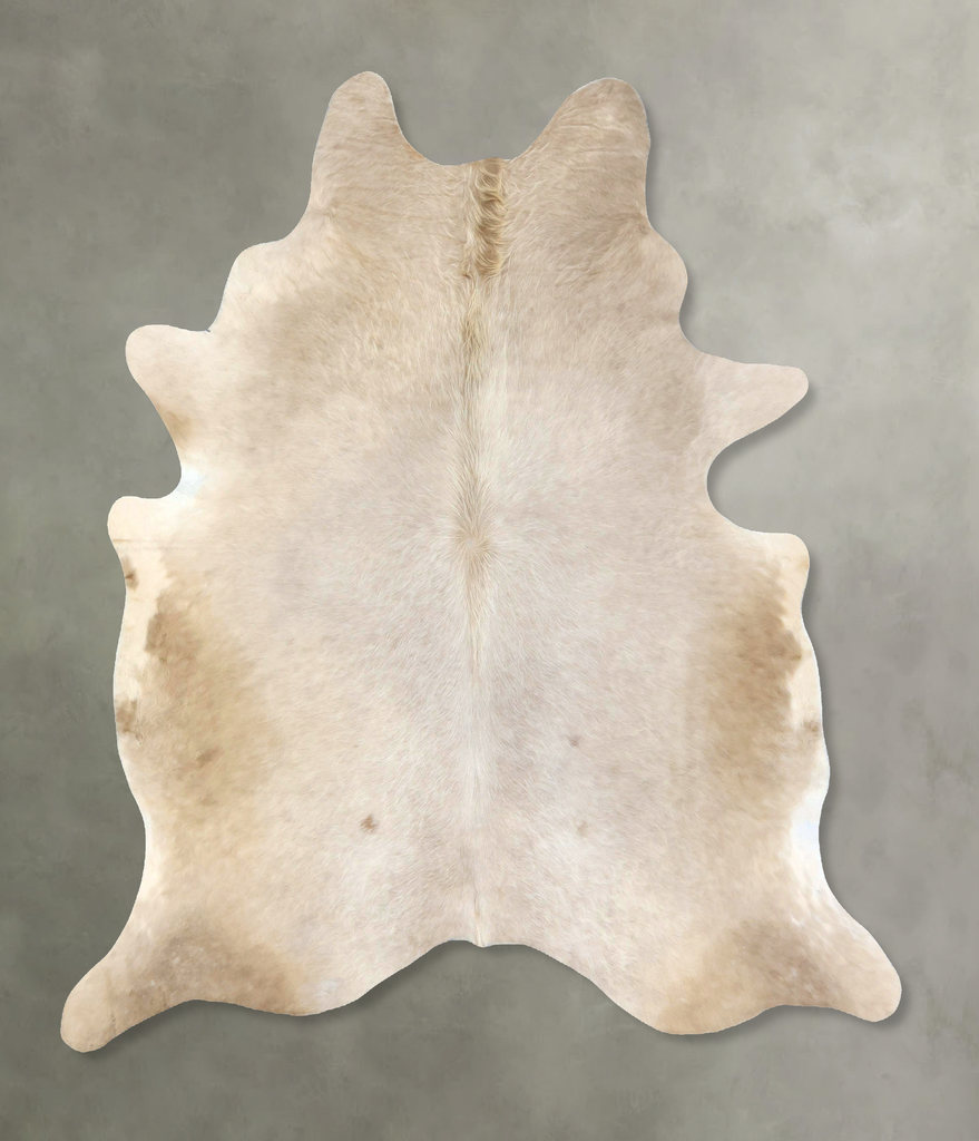 Champagne X-Large Brazilian Cowhide Rug 7'5"H x 6'6"W #B19042 by Hudson Hides