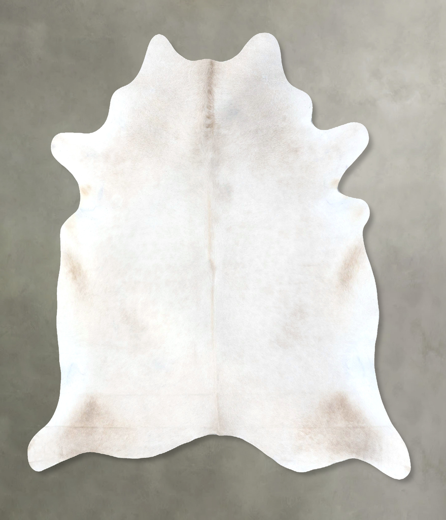 Champagne X-Large Brazilian Cowhide Rug 7'3"H x 6'6"W #B19046 by Hudson Hides