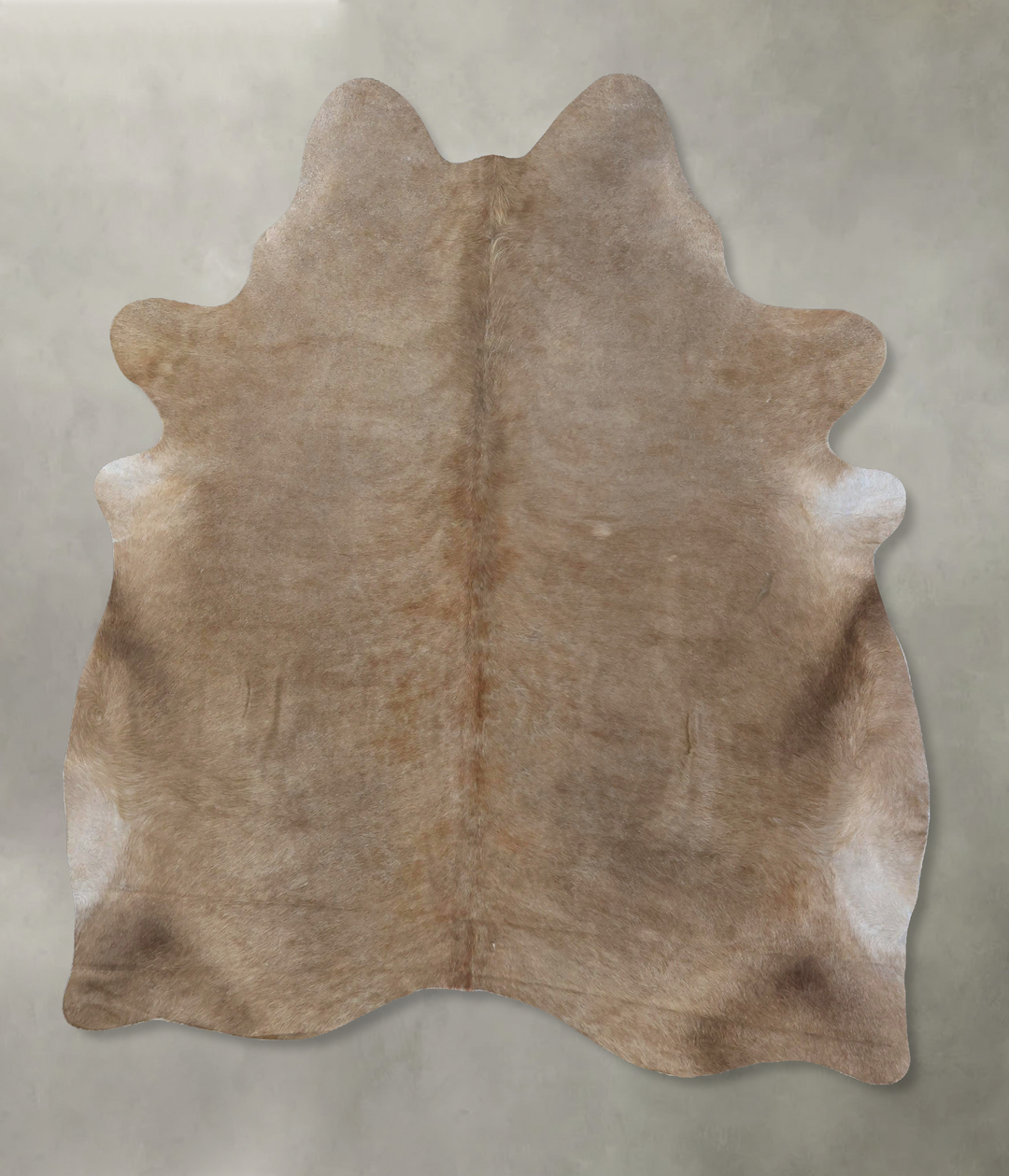 Taupe X-Large Brazilian Cowhide Rug 7'1"H x 5'9"W #B19048 by Hudson Hi