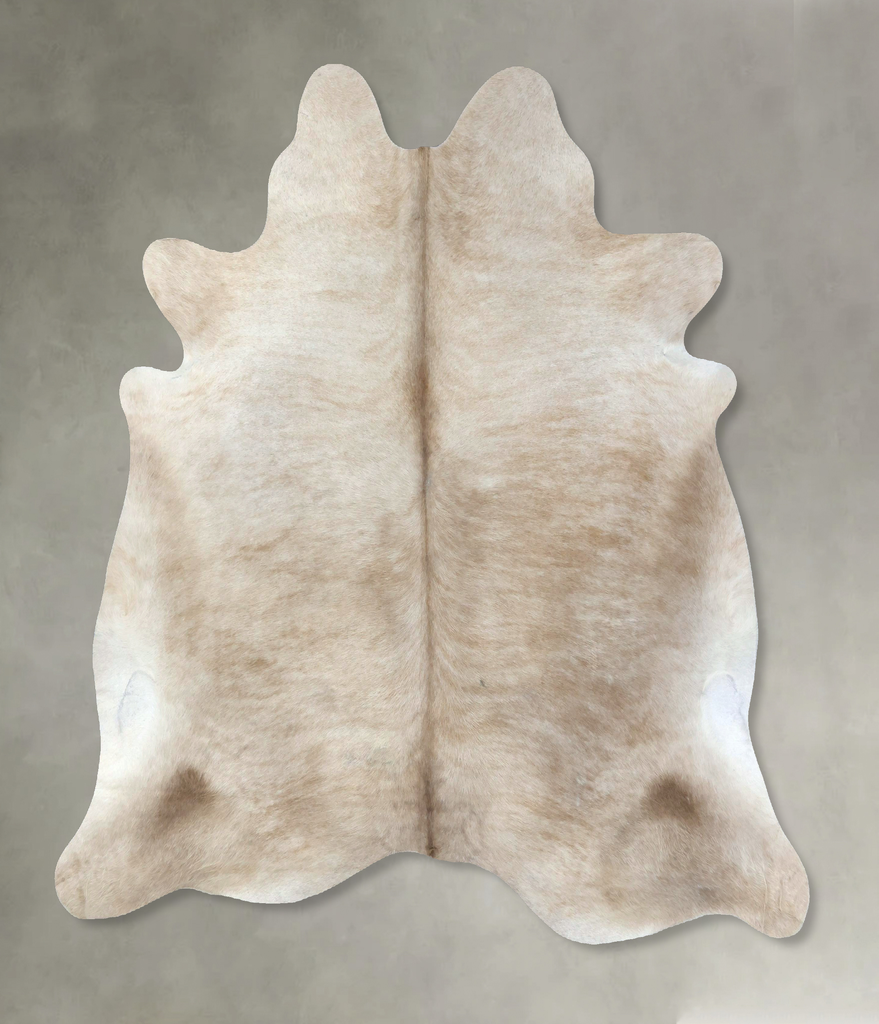 Taupe X-Large Brazilian Cowhide Rug 6'9"H x 6'6"W #B19049 by Hudson Hides