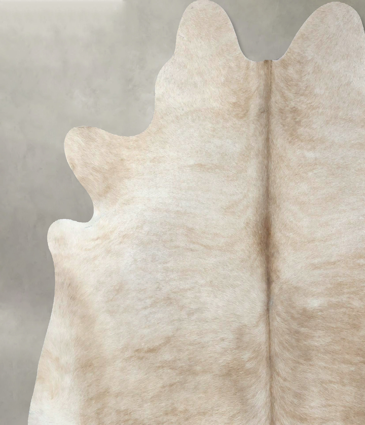 Taupe X-Large Brazilian Cowhide Rug 6'9"H x 6'6"W #B19049 by Hudson Hides