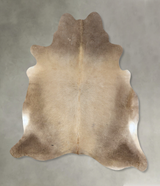 Taupe X-Large Brazilian Cowhide Rug 7'3"H x 6'8"W #B19050 by Hudson Hides