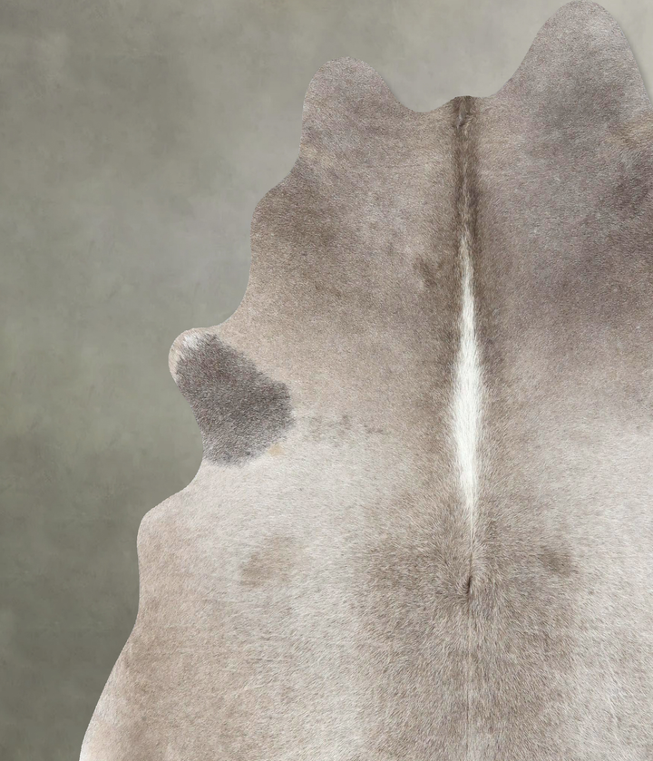 Taupe X-Large Brazilian Cowhide Rug 6'11"H x 6'9"W #B19051 by Hudson Hides