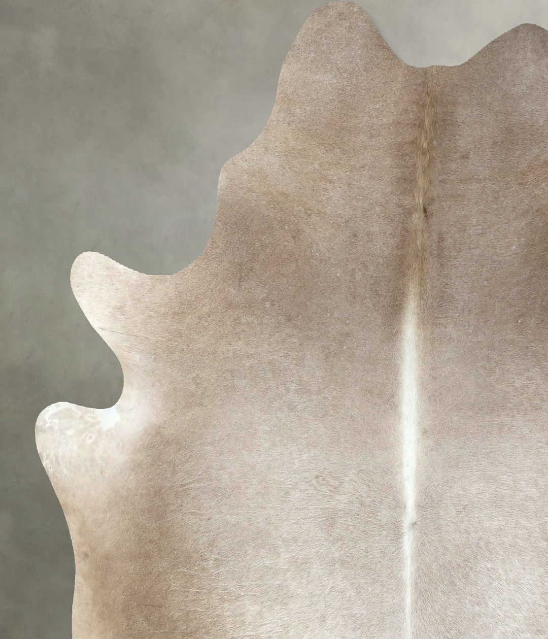 Taupe X-Large Brazilian Cowhide Rug 7'2"H x 6'5"W #B19052 by Hudson Hi