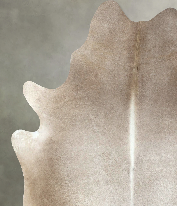 Taupe X-Large Brazilian Cowhide Rug 7'2"H x 6'5"W #B19052 by Hudson Hides