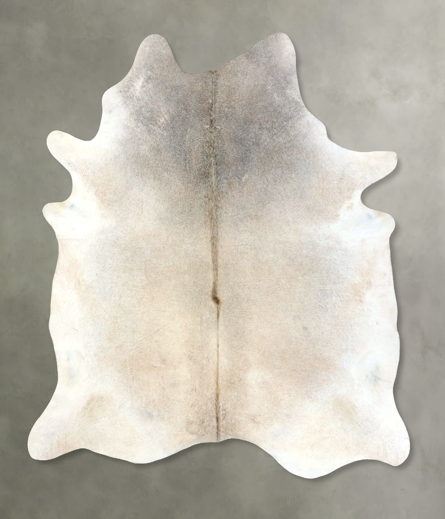 Grey with Beige XX-Large Brazilian Cowhide Rug 8'8"H x 7'2"W #B19058 by Hudson Hides