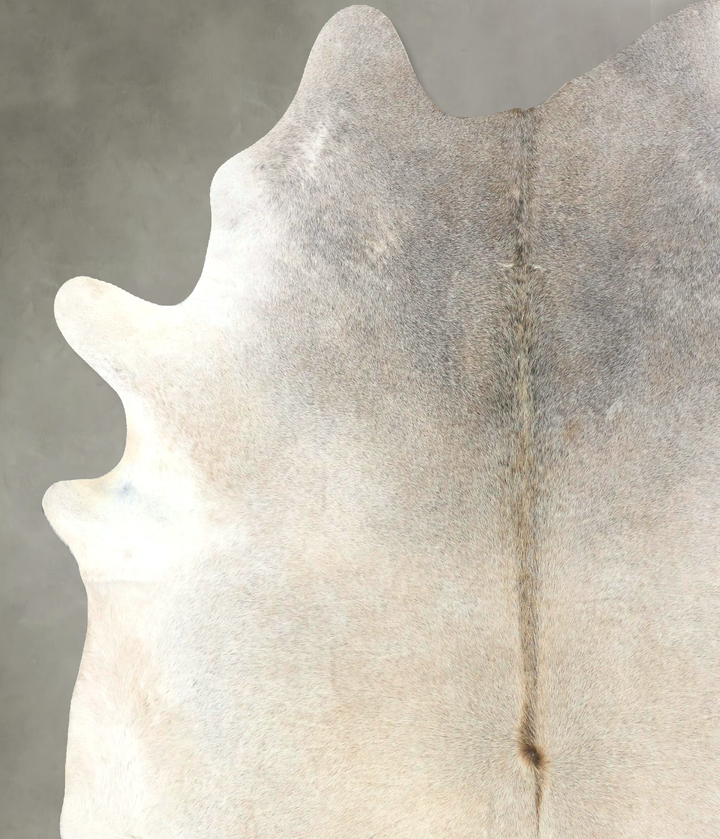 Grey with Beige XX-Large Brazilian Cowhide Rug 8'8"H x 7'2"W #B19058 by Hudson Hides