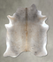 Grey with Beige X-Large Brazilian Cowhide Rug 7'7