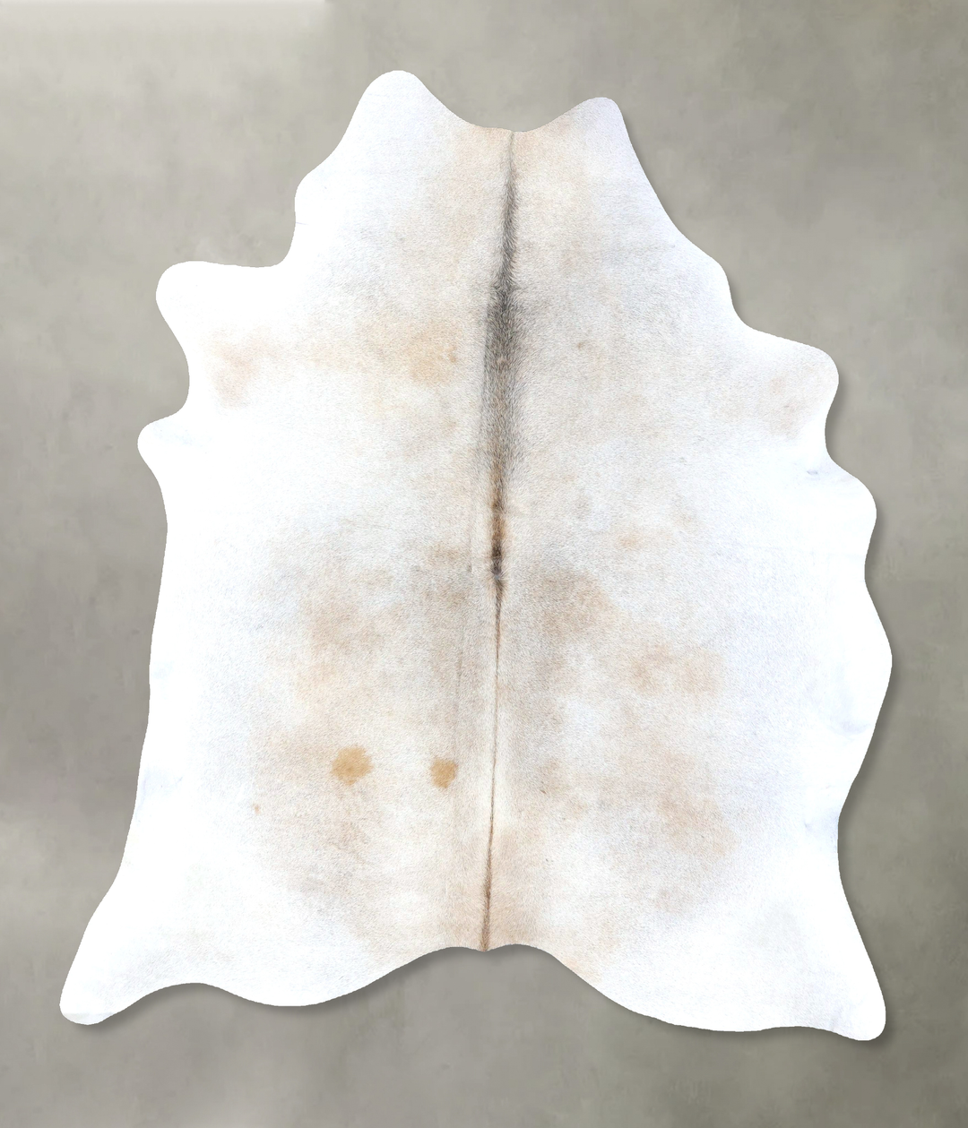 Grey with Beige X-Large Brazilian Cowhide Rug 7'10"H x 6'4"W #B19066 b