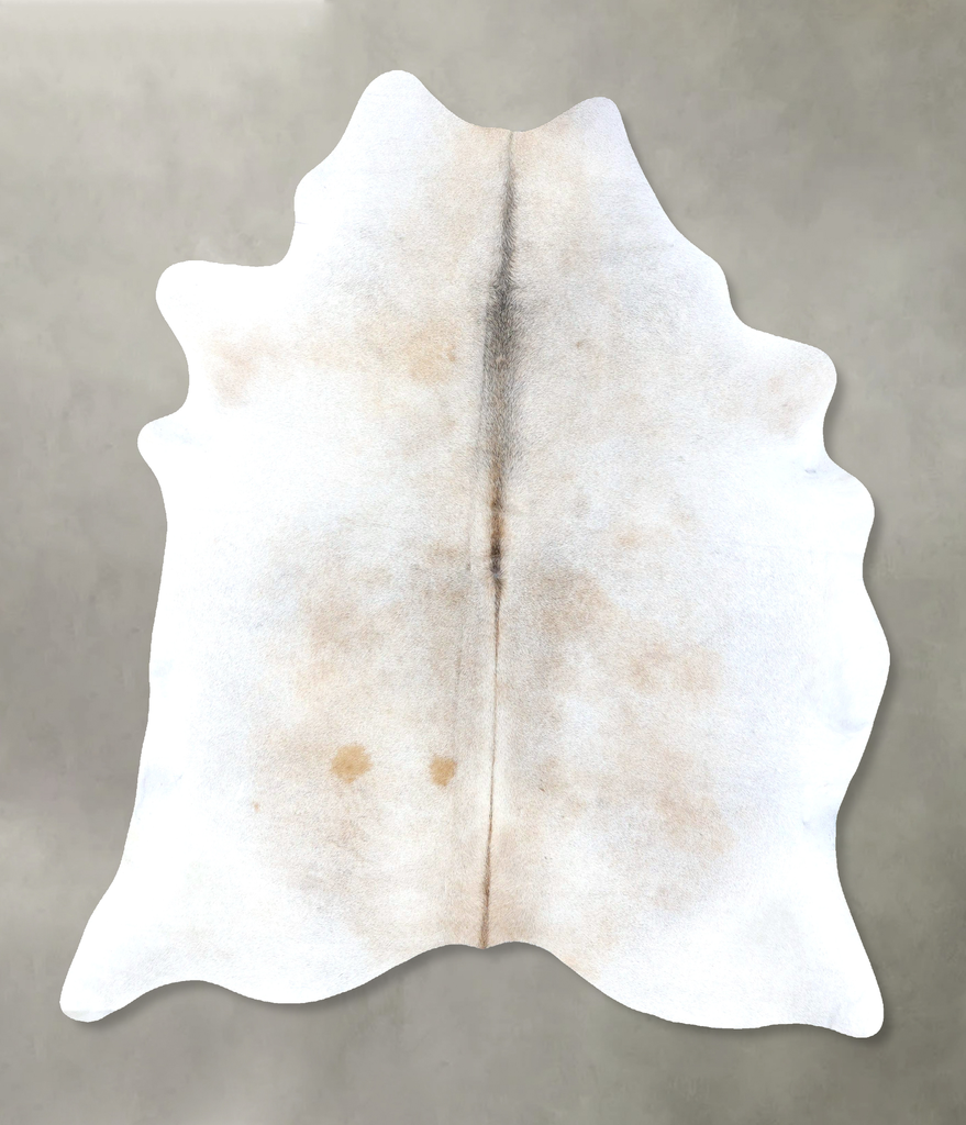 Grey with Beige X-Large Brazilian Cowhide Rug 7'10"H x 6'4"W #B19066 by Hudson Hides