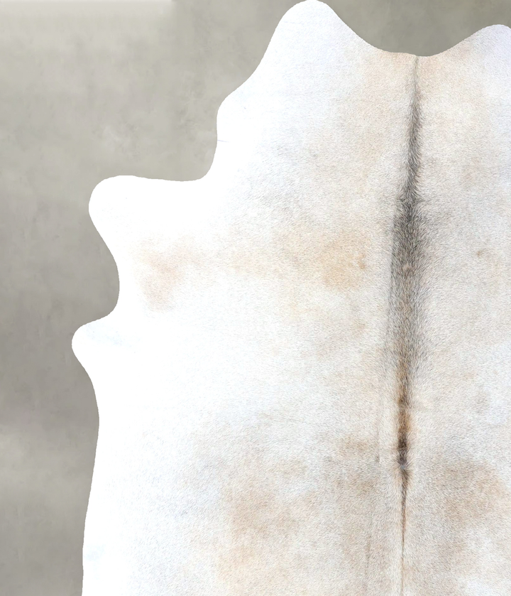 Grey with Beige X-Large Brazilian Cowhide Rug 7'10"H x 6'4"W #B19066 by Hudson Hides