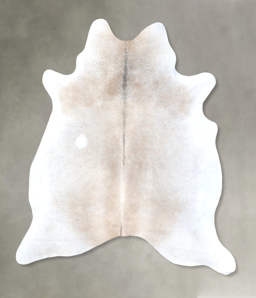 Grey with Beige XX-Large Brazilian Cowhide Rug 8'2"H x 6'11"W #B19067 by Hudson Hides