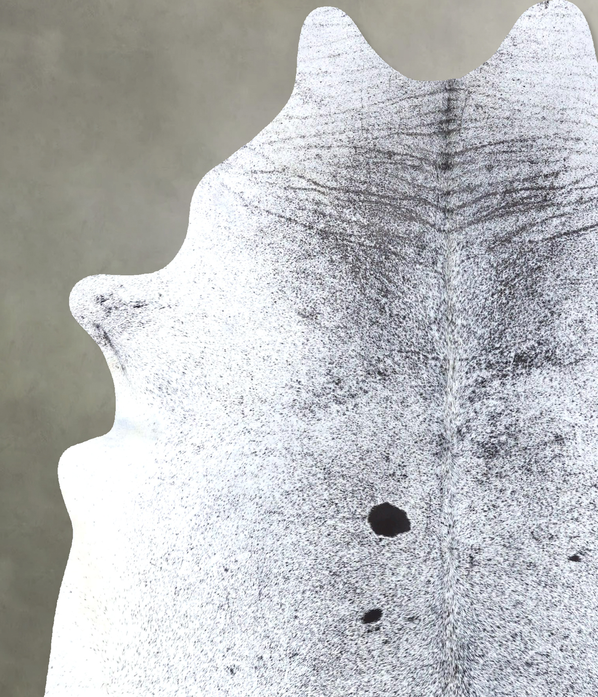 Salt and Pepper Black Cowhide Rug #B19069