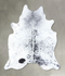 Salt and Pepper Black X-Large Brazilian Cowhide Rug 6'11
