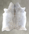 Grey with Beige XX-Large Brazilian Cowhide Rug 7'4