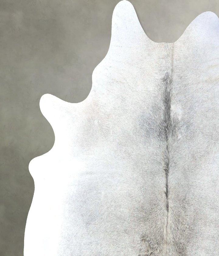 Grey with Beige XX-Large Brazilian Cowhide Rug 7'10"H x 7'0"W #B19075 by Hudson Hides