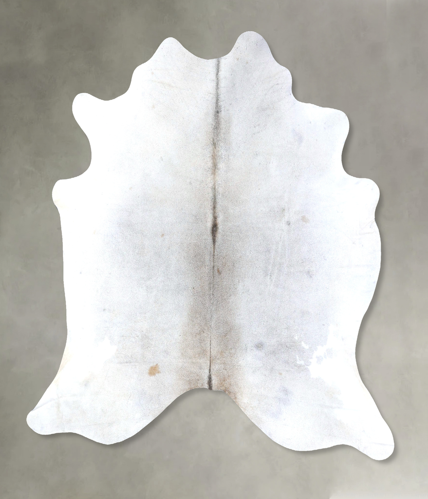 Grey with Beige XX-Large Brazilian Cowhide Rug 7'10"H x 7'1"W #B19077 by Hudson Hides