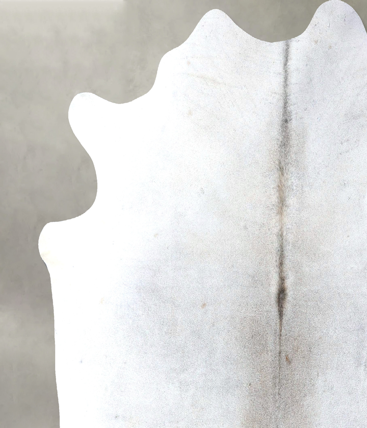 Grey with Beige XX-Large Brazilian Cowhide Rug 7'10"H x 7'1"W #B19077 by Hudson Hides
