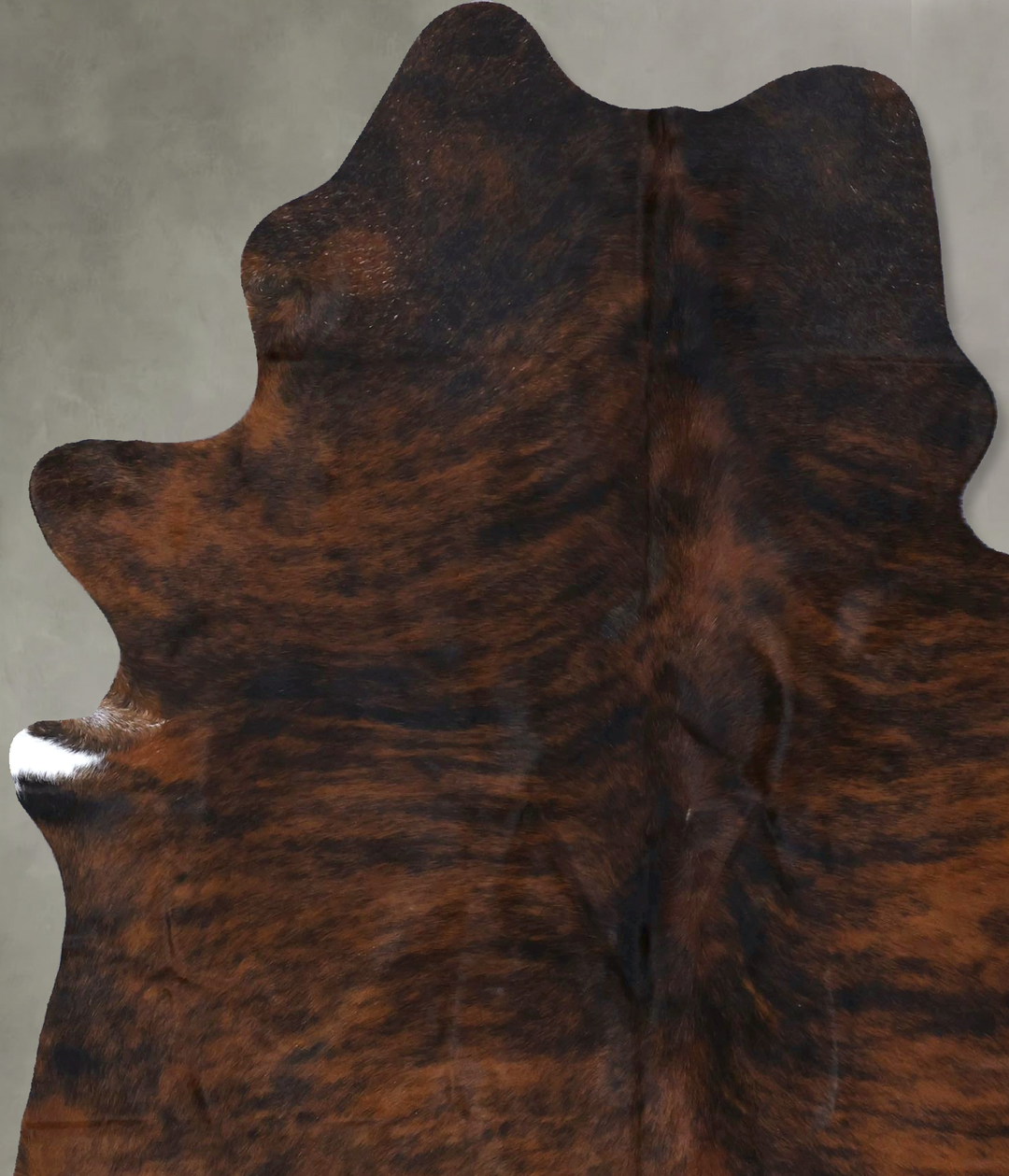 Dark Brindle X-Large Brazilian Cowhide Rug 7'3"H x 5'8"W #B19079 by Hu