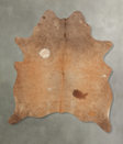Light Caramel Large Brazilian Cowhide Rug 6'3"H x 5'3"W #B1908 by Hudson Hides