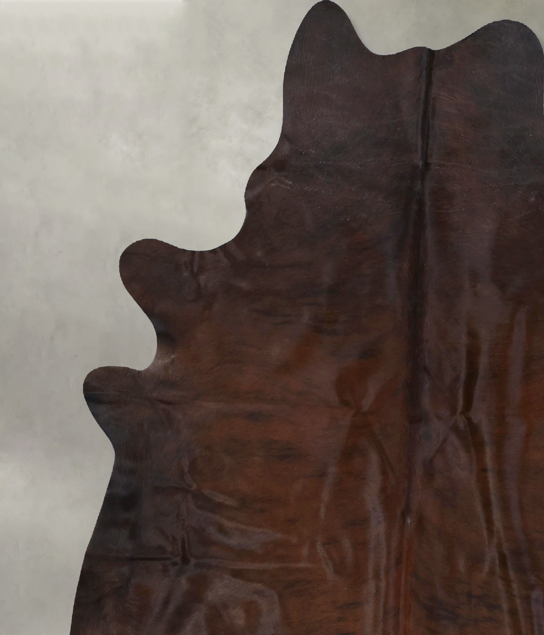 Dark Brindle X-Large Brazilian Cowhide Rug 7'7"H x 6'6"W #B19080 by Hu