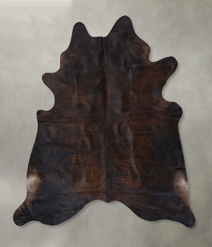 Dark Brindle X-Large Brazilian Cowhide Rug 6'10"H x 6'1"W #B19083 by Hudson Hides