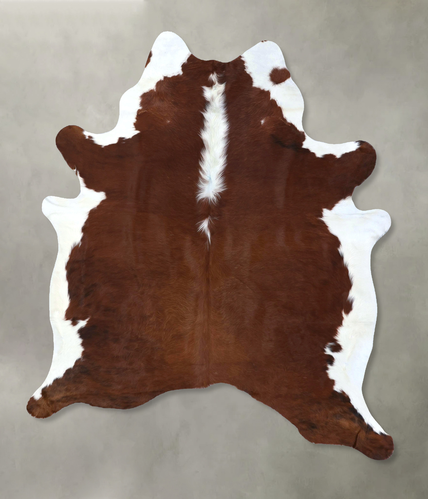 Hereford X-Large Brazilian Cowhide Rug 7'6"H x 6'1"W #B19086 by Hudson Hides