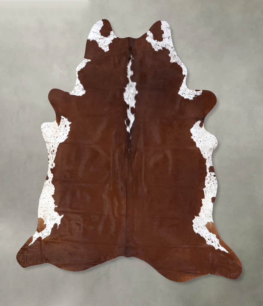 Hereford X-Large Brazilian Cowhide Rug 7'4"H x 6'6"W #B19087 by Hudson Hides