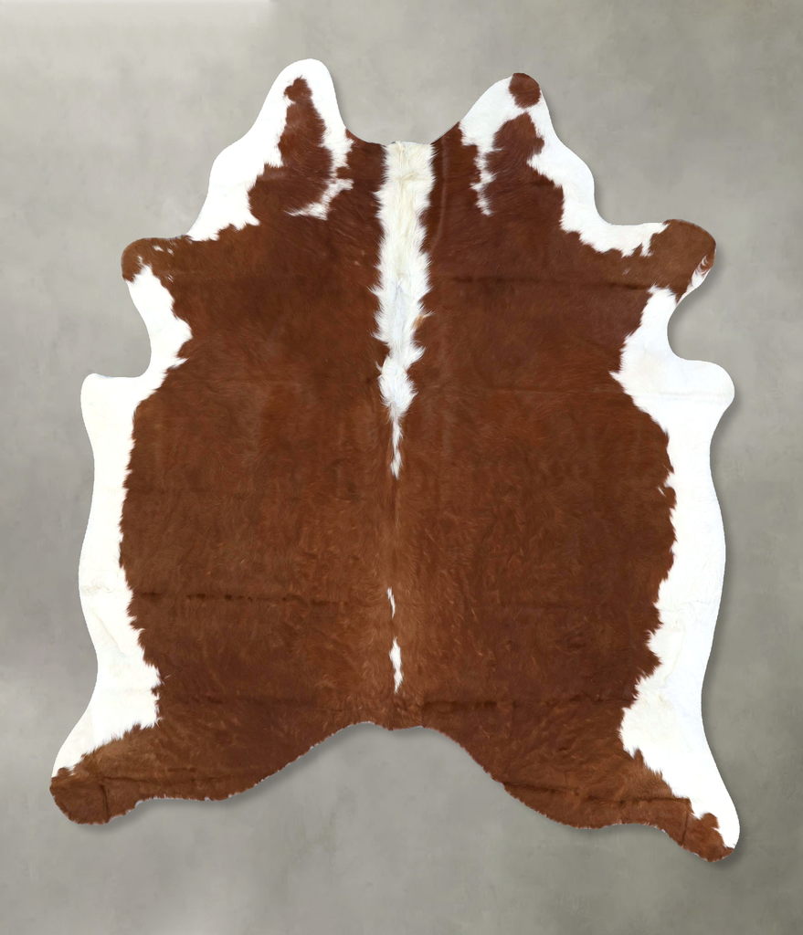Hereford Large Brazilian Cowhide Rug 6'9"H x 5'8"W #B19088 by Hudson Hides