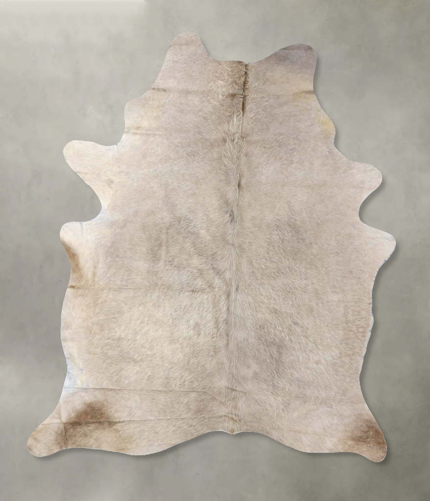 Champagne X-Large Brazilian Cowhide Rug 7'11"H x 5'11"W #B19089 by Hudson Hides