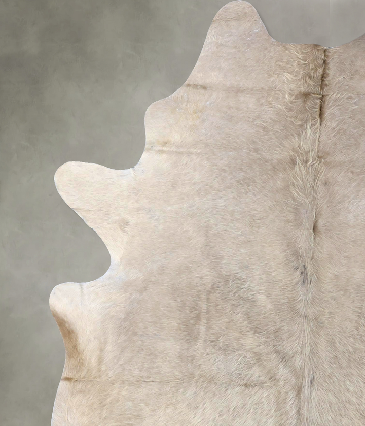 Champagne X-Large Brazilian Cowhide Rug 7'11"H x 5'11"W #B19089 by Hudson Hides