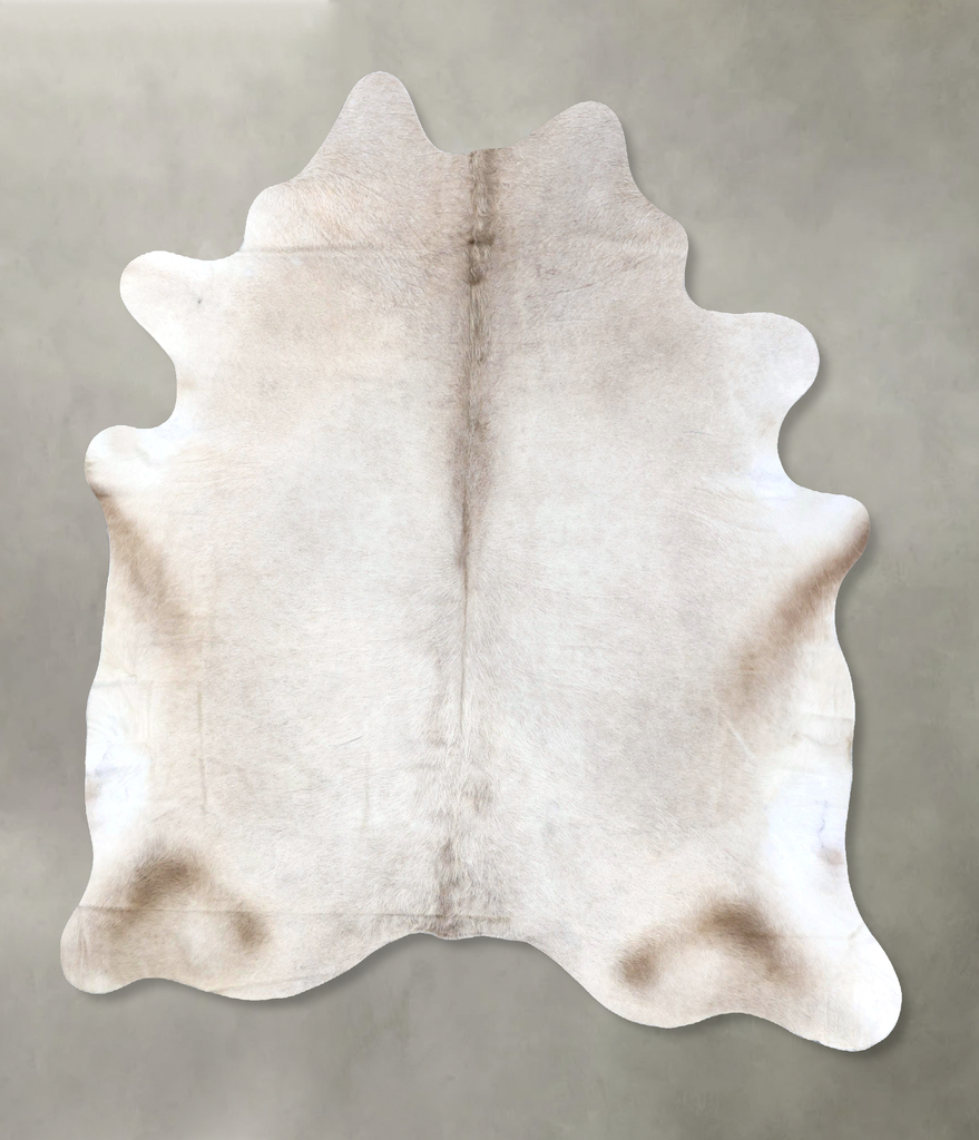 Champagne X-Large Brazilian Cowhide Rug 7'7"H x 6'6"W #B19091 by Hudson Hides