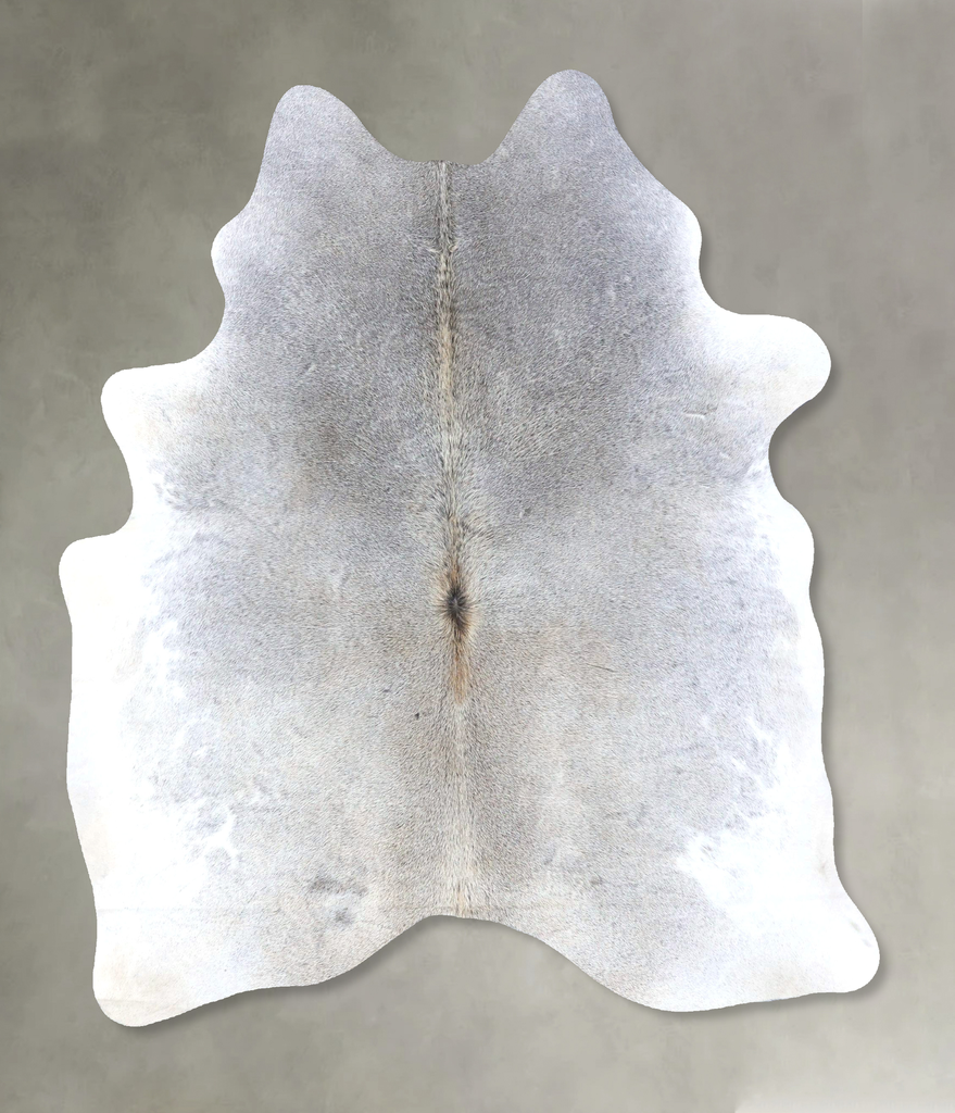 Medium Grey Large Brazilian Cowhide Rug 6'8"H x 5'1"W #B19095 by Hudson Hides