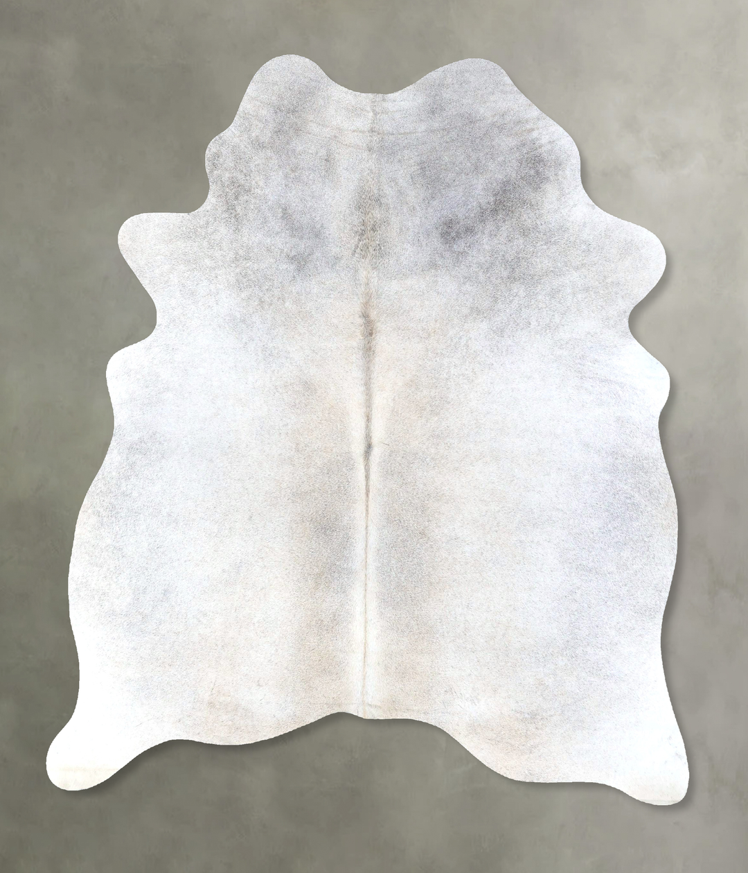 Grey with Beige Large Brazilian Cowhide Rug 6'7"H x 5'3"W #B19097 by H