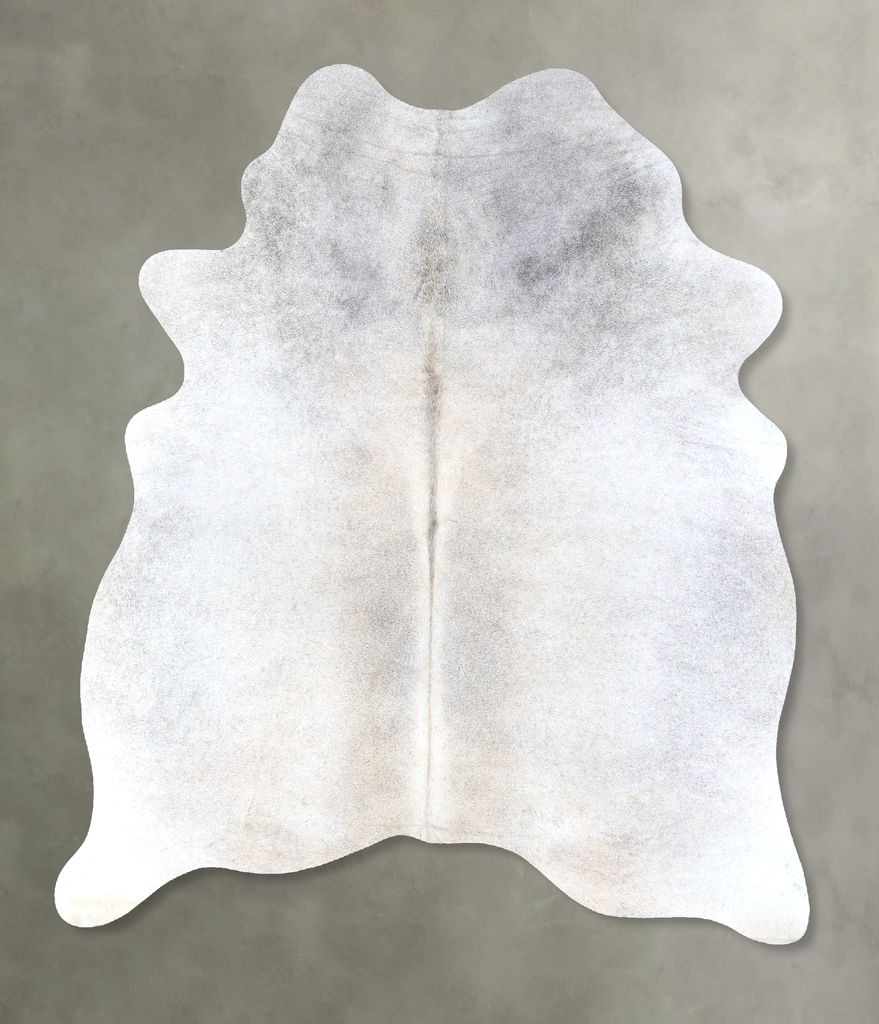 Grey with Beige Large Brazilian Cowhide Rug 6'7"H x 5'3"W #B19097 by Hudson Hides