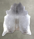 Medium Grey XX-Large Brazilian Cowhide Rug 7'8"H x 7'1"W #B19110 by Hudson Hides