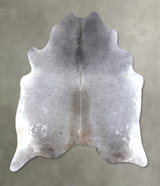 Medium Grey XX-Large Brazilian Cowhide Rug 7'8"H x 7'1"W #B19110 by Hudson Hides