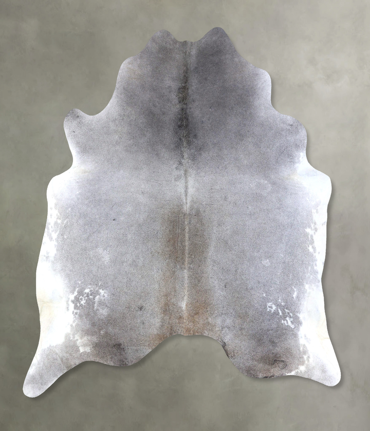 Medium Grey XX-Large Brazilian Cowhide Rug 7'8"H x 7'1"W #B19110 by Hudson Hides