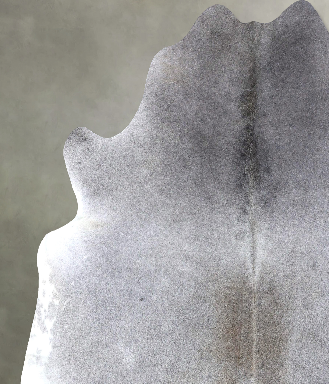Medium Grey XX-Large Brazilian Cowhide Rug 7'8"H x 7'1"W #B19110 by Hu