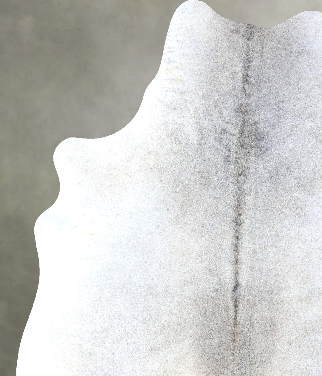 Medium Grey X-Large Brazilian Cowhide Rug 7'4"H x 6'2"W #B19113 by Hud