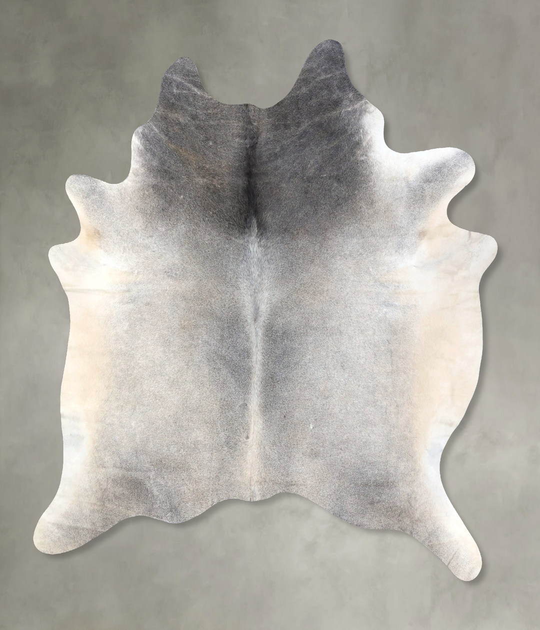 Grey with Beige XX-Large Brazilian Cowhide Rug 7'11"H x 7'2"W #B19114 